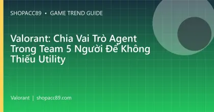 Valorant: Chia Vai Trò Agent Trong Team 5 Người Để Không Thiếu Utility