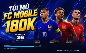TÚI MÙ FC MOBILE 180K - phần thưởng 1