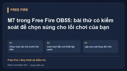 M7 trong Free Fire OB55: bài thử có kiểm soát để chọn súng cho lối chơi của bạn