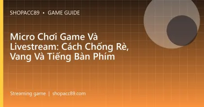 Micro Chơi Game Và Livestream: Cách Chống Rè, Vang Và Tiếng Bàn Phím