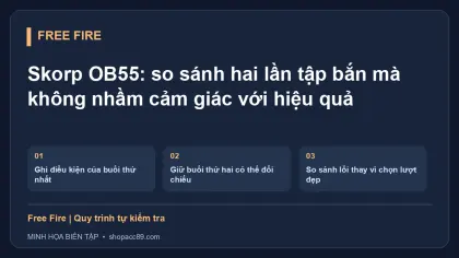 Skorp OB55: so sánh hai lần tập bắn mà không nhầm cảm giác với hiệu quả