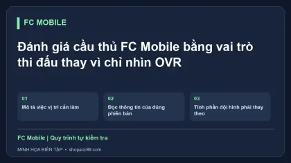 Đánh giá cầu thủ FC Mobile bằng vai trò thi đấu thay vì chỉ nhìn OVR