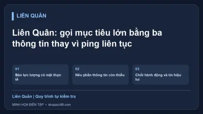 Liên Quân: gọi mục tiêu lớn bằng ba thông tin thay vì ping liên tục