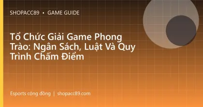 Tổ Chức Giải Game Phong Trào: Ngân Sách, Luật Và Quy Trình Chấm Điểm
