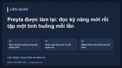 Preyta được làm lại: đọc kỹ năng mới rồi tập một tình huống mỗi lần