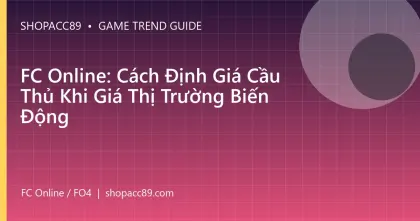 FC Online: Cách Định Giá Cầu Thủ Khi Giá Thị Trường Biến Động