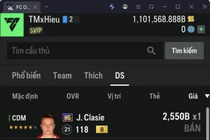 Fc Online Có Cầu Thủ +8 , Đúng MK + Pass C2