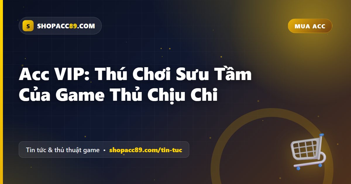 Acc VIP: Thú Chơi Sưu Tầm Của Game Thủ Chịu Chi