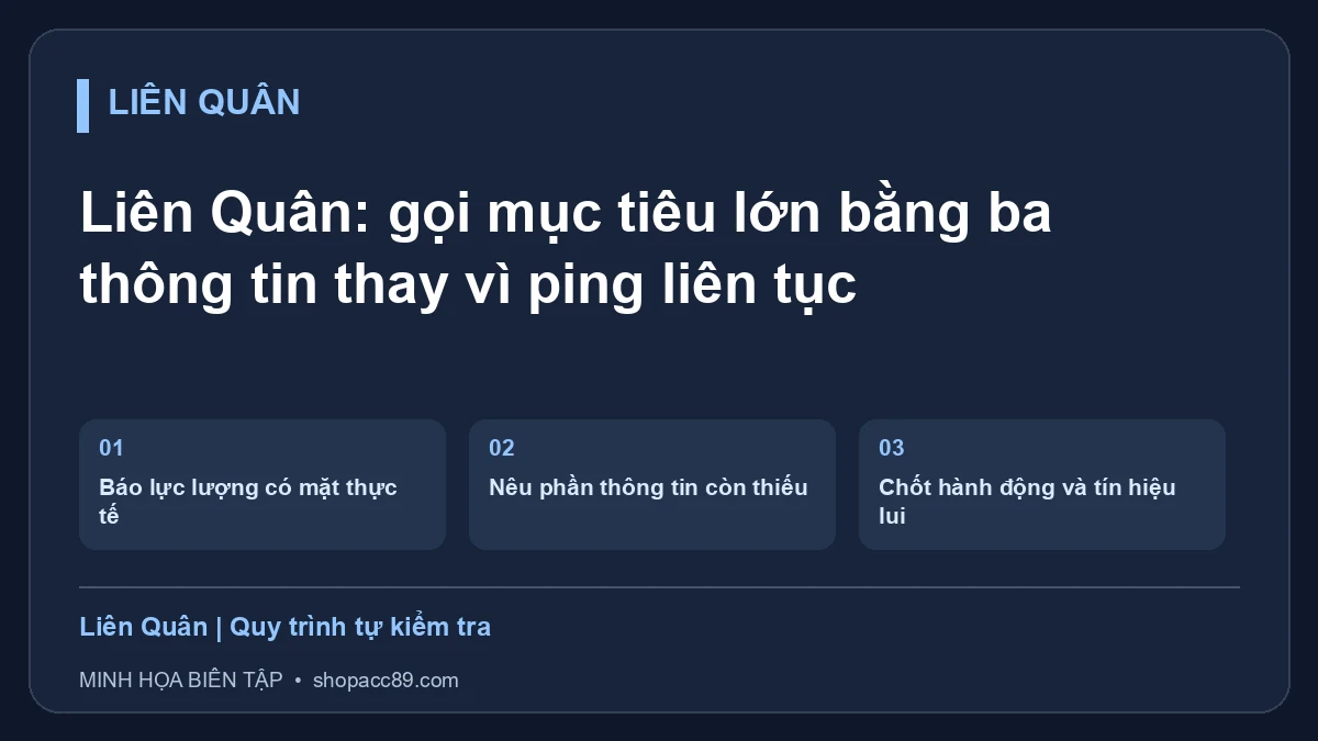 Liên Quân: gọi mục tiêu lớn bằng ba thông tin thay vì ping liên tục