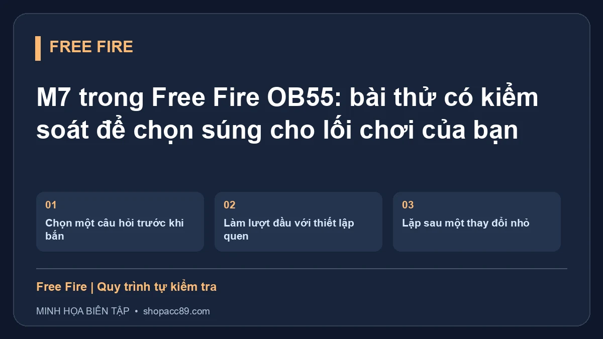 M7 trong Free Fire OB55: bài thử có kiểm soát để chọn súng cho lối chơi của bạn